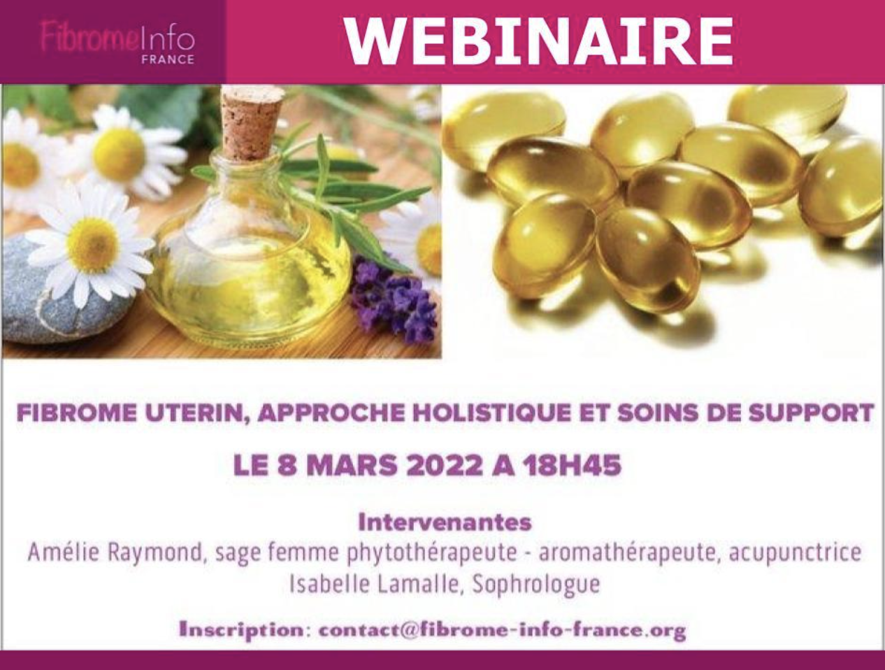 WEBINAIRE FIBROME UTÉRIN, APPROCHE HOLISTIQUE & SOINS DE SUPPORT